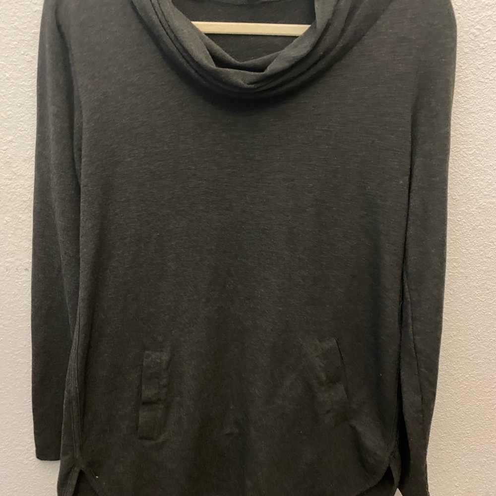 Cowl neck lightweight tunic sweater